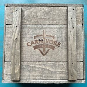 Wood Crate Rustic Functional with Burned Logo Great Decor